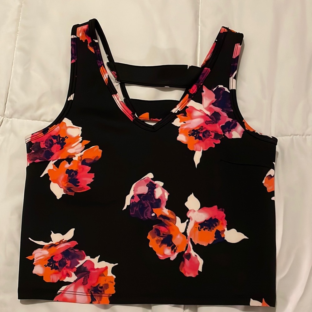 Floral sleeveless top